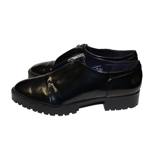 Leather Zipper Loafers by Zara - Picture 2 of 4